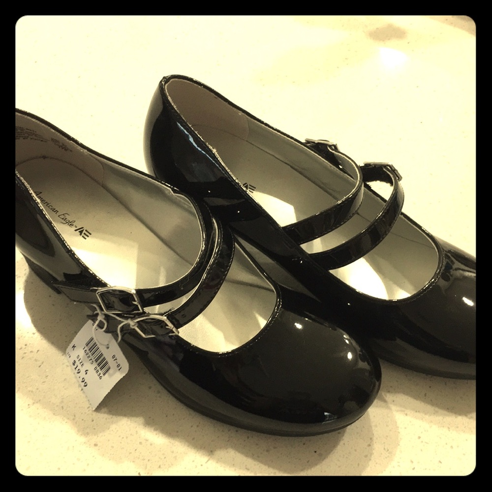 🖤AMERICAN EAGLE black kids formal shoes🖤